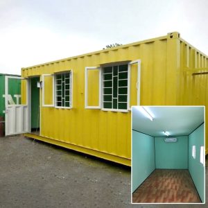 Container văn phòng 20 feet màu vàng