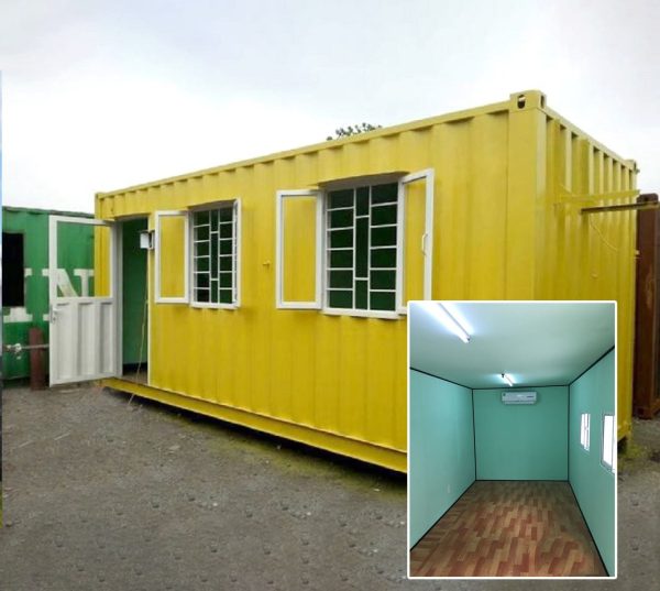 Container văn phòng 20 feet màu vàng