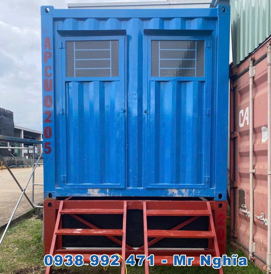Cho Thuê Container Toilet 10ft 2 Buồng Có Bể Phốt 