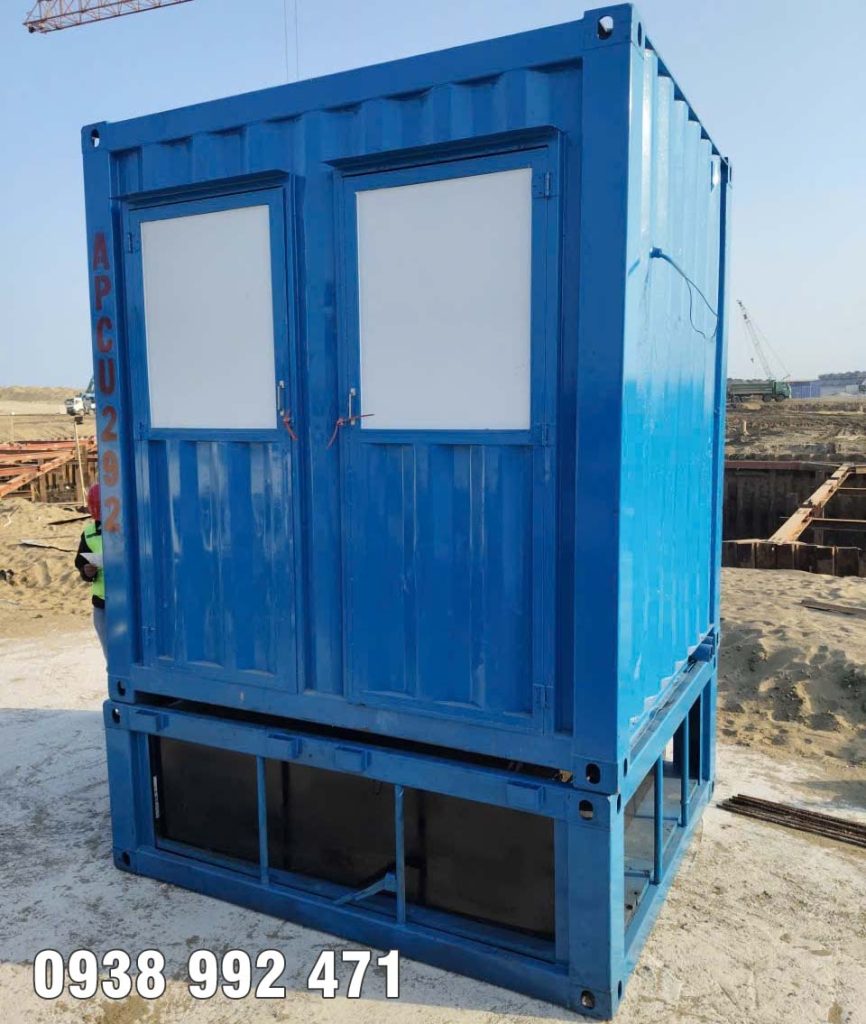 Container 10 feet có bể phốt cho thuê