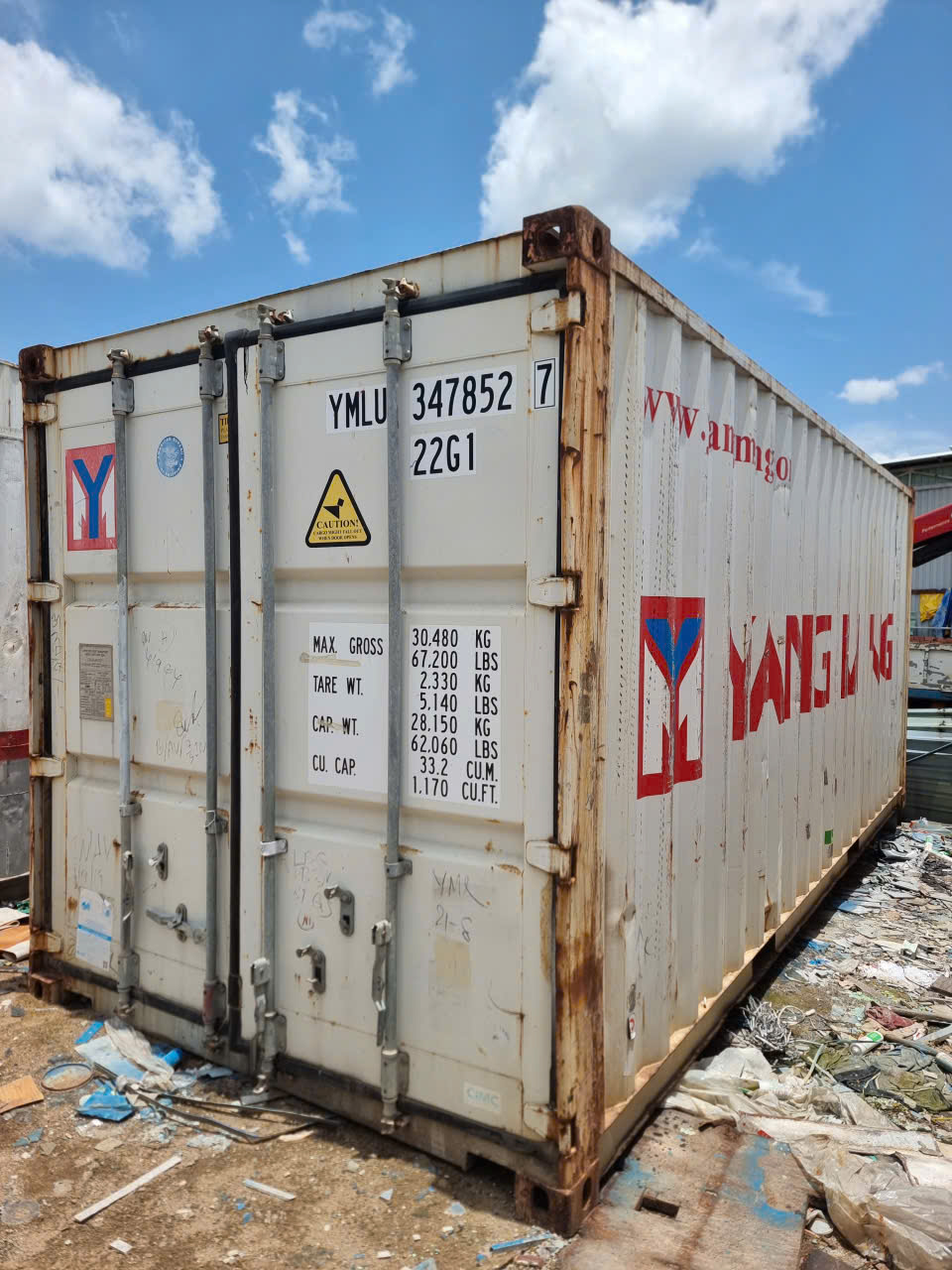 Container kho 20 feet cũ làm kho chứa hàng và vật tư