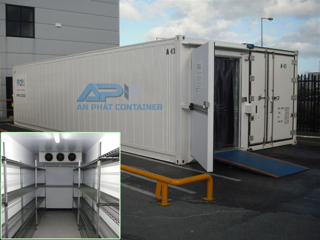 Nhà hàng sử dụng container lạnh làm kho chứa thực phẩm